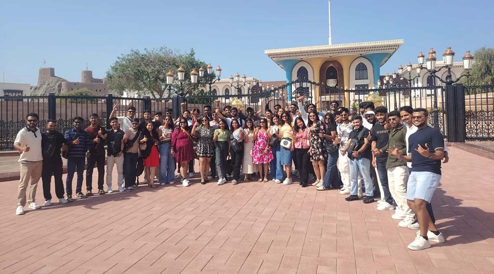 Students at Oman immersion program gaining international exposure and career-focused cultural learning.