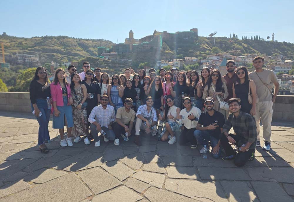 Students experiencing cultural immersion during international study abroad program